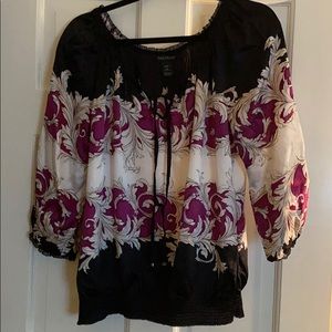 White House Black market silk blouse